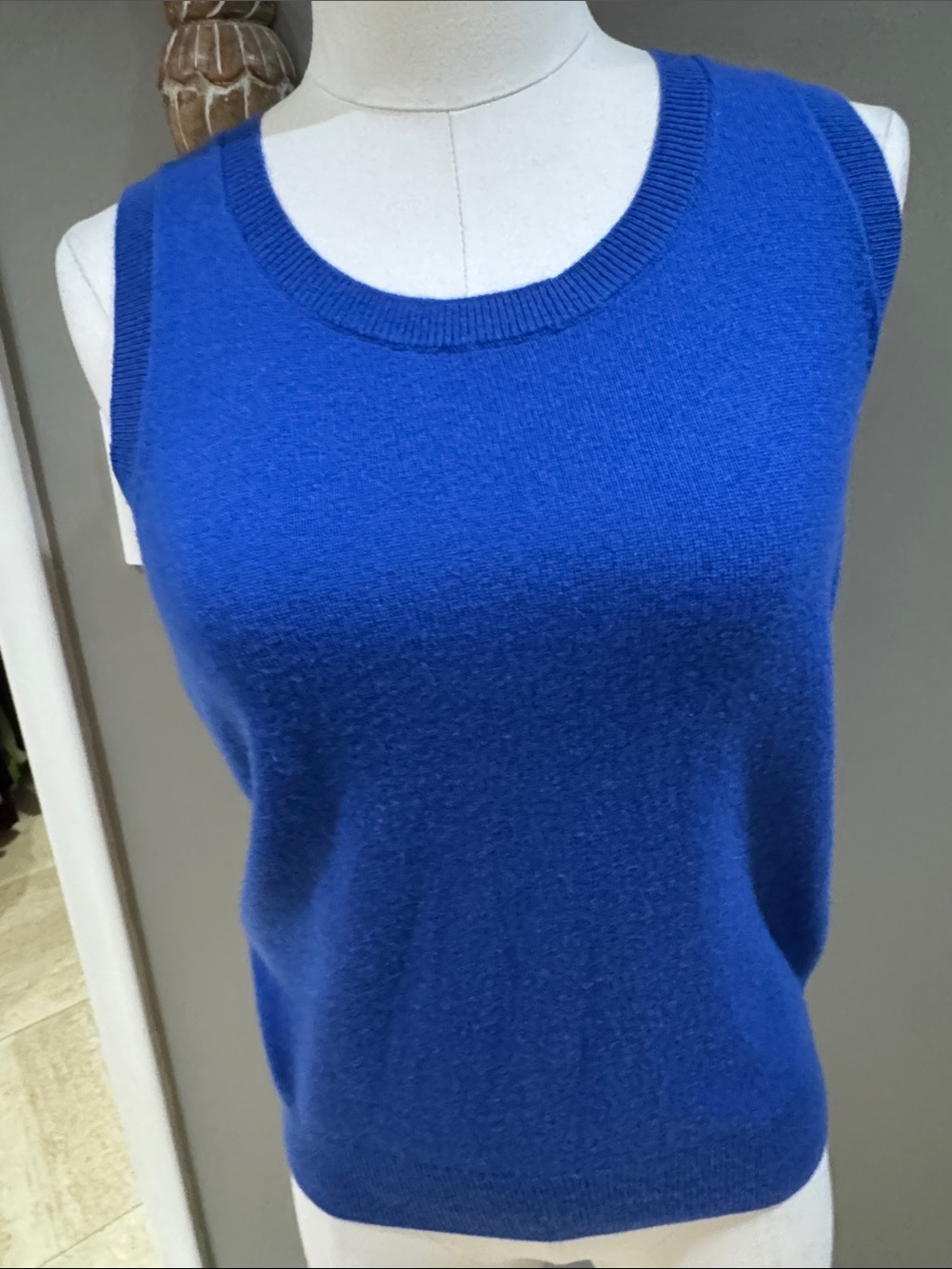 Blue Sleeveless Cashmere Vest by Talbots